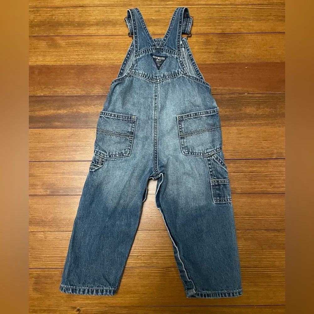 OshKosh B'gosh Blue Denim Kids Overalls Size 24 Months